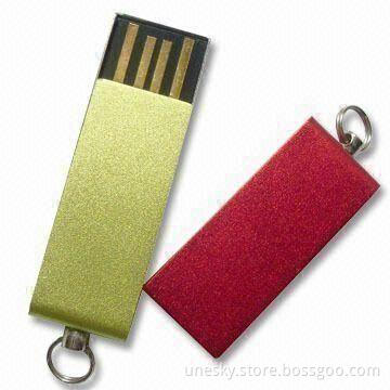 USB Flash Drive with 256MB to 16GB Flash Memory Capacity, Supports Bootable/Password Functions